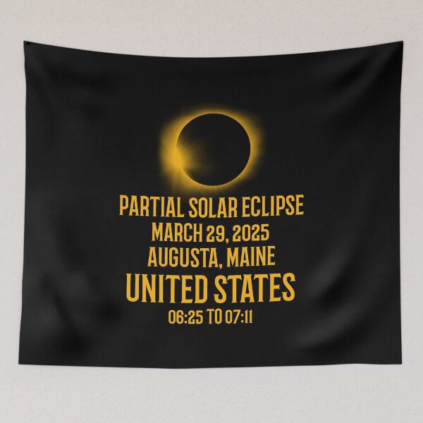 Item preview, Partial Solar Eclipse 29 March 2025 Maine USA designed and sold by 87-Aesthetics.
