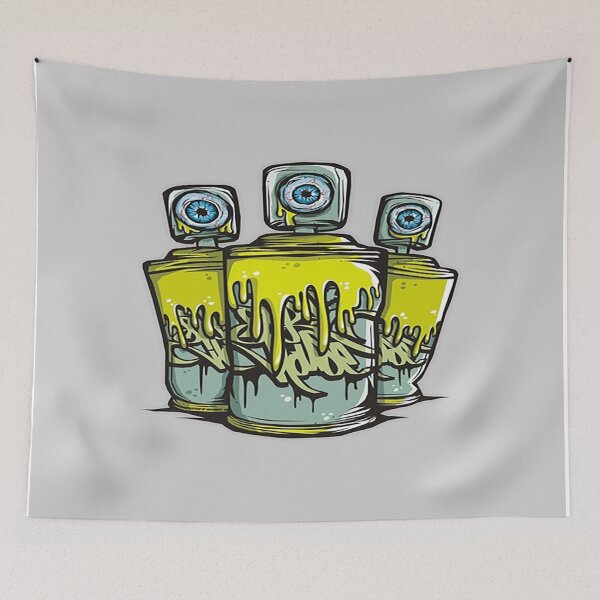 Item preview, Spray can Paint eyeballs designed and sold by leen12 Art Designs Prints.