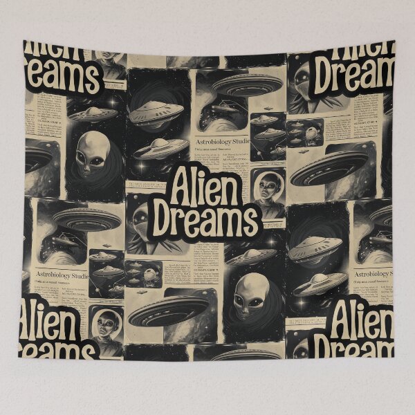 Item preview,  Alien Dreams Vintage Astrology Nerd Gift Astrologist Art Gift designed and sold by Back2Collage.