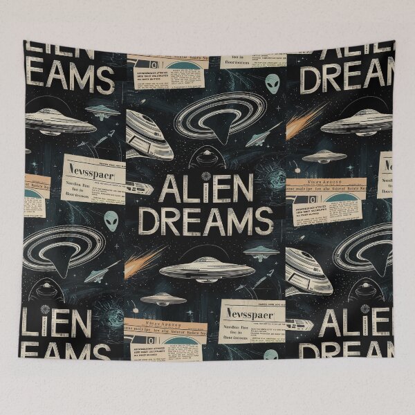 Item preview, Alien Dreams Vintage Astrology Nerd Gift Astrologist Art Gift designed and sold by Back2Collage.