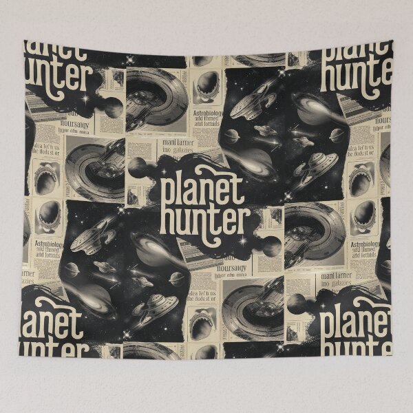 Item preview, Planet Hunter Vintage Astrology Nerd Gift Astrologist Art Gift designed and sold by Back2Collage.