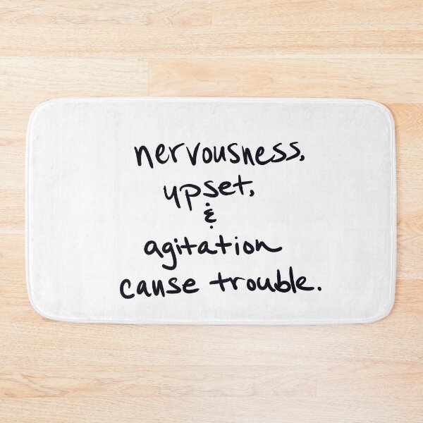 Item preview, Nervousness, upset and agitation designed and sold by abeink.