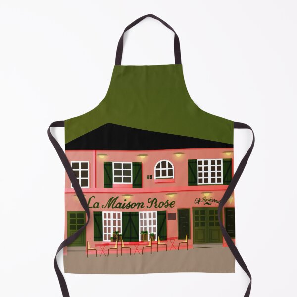 Item preview, Maison Rose french building illustration designed and sold by SydneyKoffler.