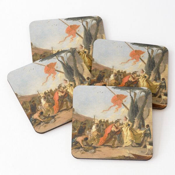 Item preview, The Meeting of Antony and Cleopatra: A Historical Masterpiece by Giovanni Battista Tiepolo, 1745–1747 - Italian Baroque Art designed and sold by HistoryOnWalls.