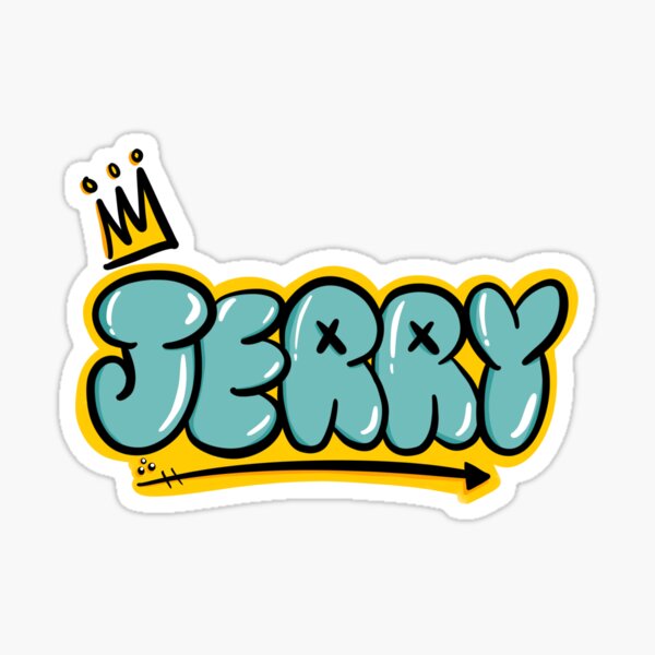 Jerry Name Stickers for Sale | Redbubble