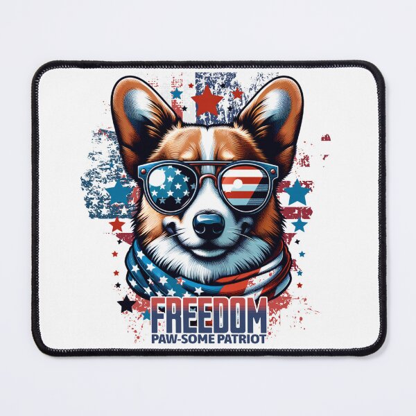 Item preview, Freedom Pawtriot : Paw-some Pembroke Welsh Corgi designed and sold by Eksama Design.