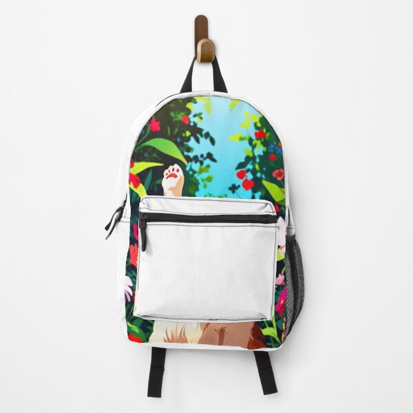 Vista previa del artículo con la obra « Lindo gatito rodeado de flores coloridas», diseñado y vendido por Kowaii Shop.