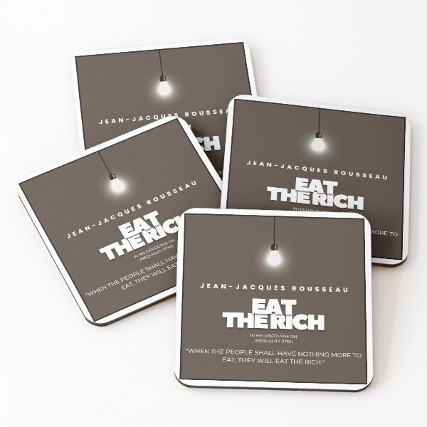 Item preview, Eat The Rich, Philosopher Jean-Jacques Rousseau designed and sold by Captain-B.