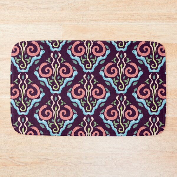 Item preview, Cute Snake Pattern Dark Background designed and sold by ShannonSArtwork.
