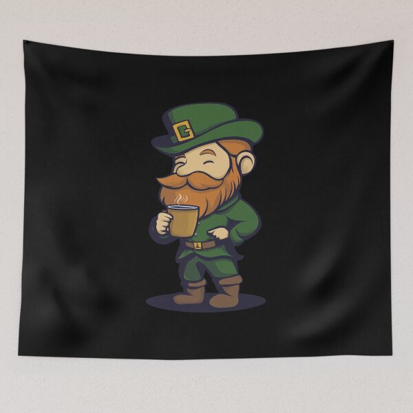 Item preview, Leprechaun Savoring Green Coffee Of A Mystical Blend designed and sold by FWLKIT.