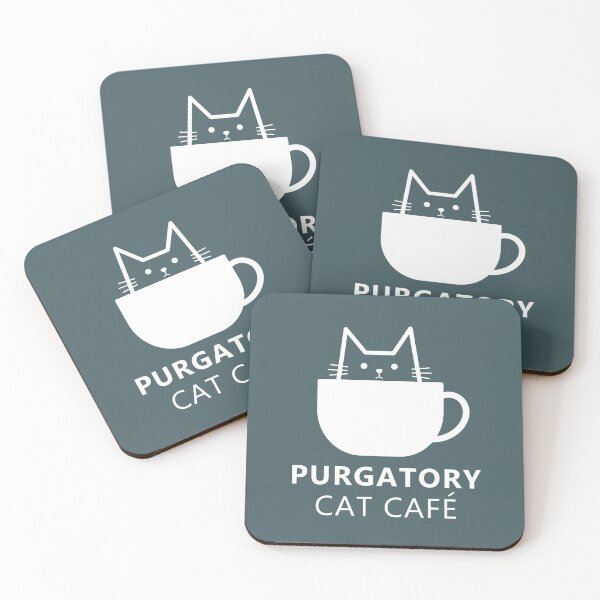 Item preview, Purgatory Cat Cafe White designed and sold by purgatorycatcafe.