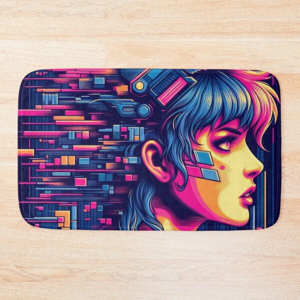 Item preview, Cyberpunk Neon warrior from the future designed and sold by JonelleTshirts.