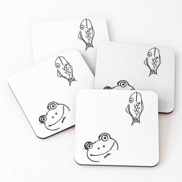 Item preview, frog and fish designed and sold by B3arly.