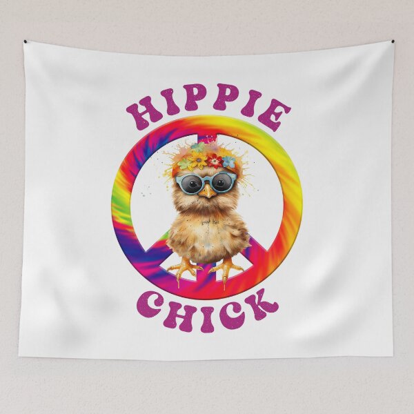Item preview, Hippie Chick, Boho Hippie Girl, Cute Chick designed and sold by desireedickens.