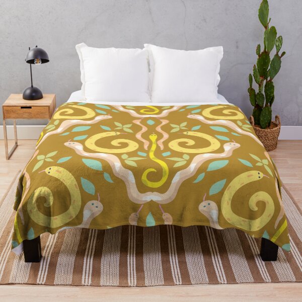 Item preview, Cute Snake Pattern Gold and Brown designed and sold by ShannonSArtwork.
