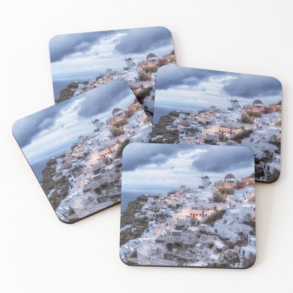Item preview, Vista del amanecer en Oia, Santorini designed and sold by aaronchoi.