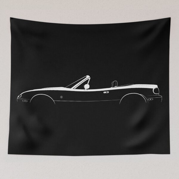 Item preview, MX-5 Miata NA (White) designed and sold by Car Silhouettes.