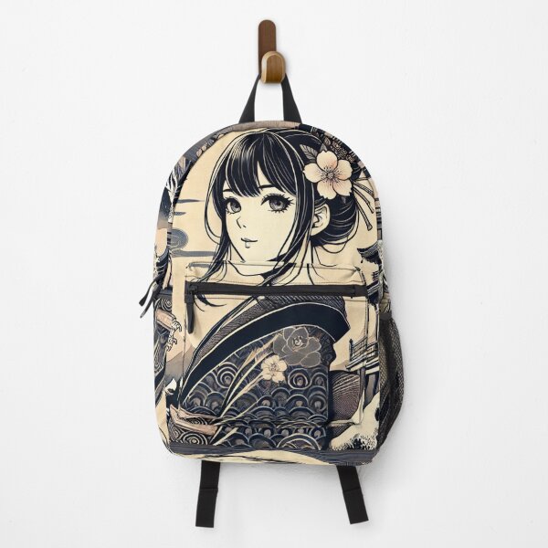 Artikelvorschau, Mädchen im Ukiyo-e-Stil im Kimono entworfen und verkauft von B-GORIRA.