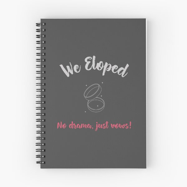 Item preview, We Eloped: No Drama, Just Vows Elopement Wedding designed and sold by HeavenlyHuesStudio.