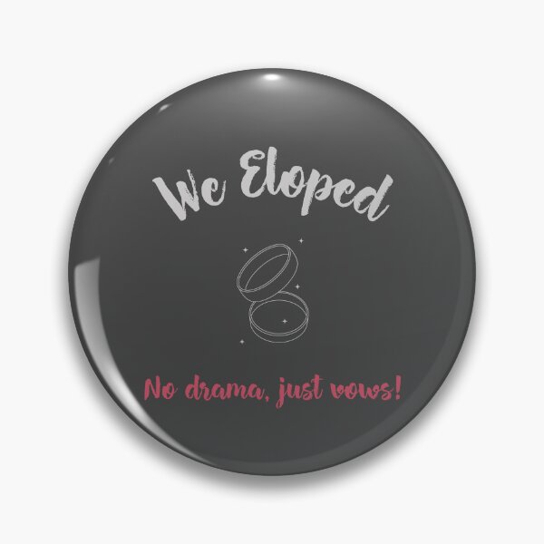 Item preview, We Eloped: No Drama, Just Vows Elopement Wedding designed and sold by HeavenlyHuesStudio.