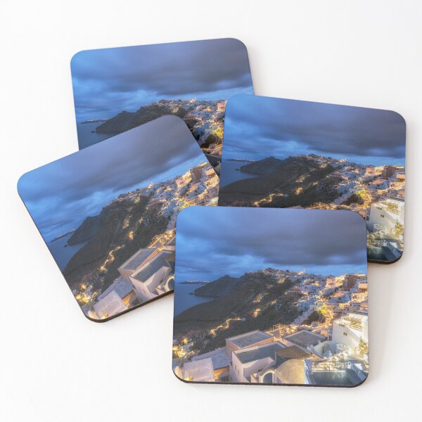 Item preview, View of Fira Santorini at Night designed and sold by aaronchoi.