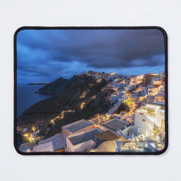 Item preview, View of Fira Santorini at Night designed and sold by aaronchoi.