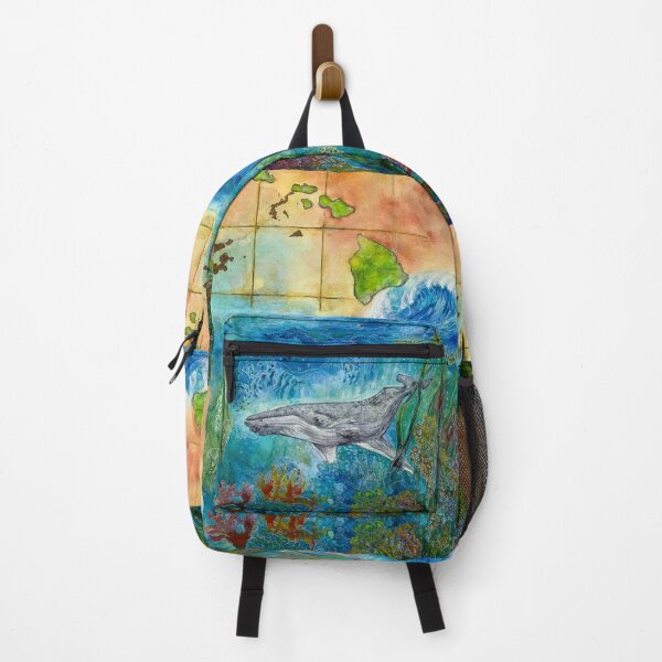 Item preview, Koholā (Humpback Whale) Watercolor Painting, Ocean Art, Marine Wildlife Print by Alessandra Jann-Jordan designed and sold by AJJARTSLLC.