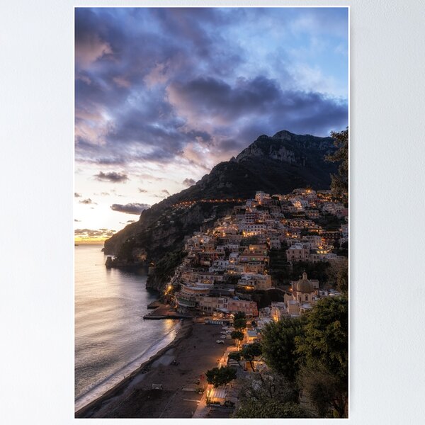 Item preview, Positano Amalfi Coast Sunset View designed and sold by aaronchoi.