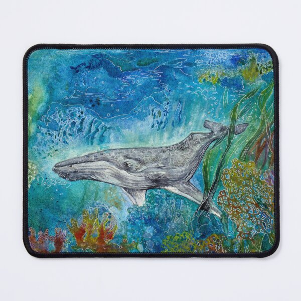 Item preview, Koholā (Humpback Whale) Watercolor Painting, Ocean Art, Marine Wildlife Print by Alessandra Jann-Jordan designed and sold by AJJARTSLLC.