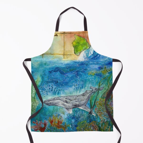 Item preview, Koholā (Humpback Whale) Watercolor Painting, Ocean Art, Marine Wildlife Print by Alessandra Jann-Jordan designed and sold by AJJARTSLLC.