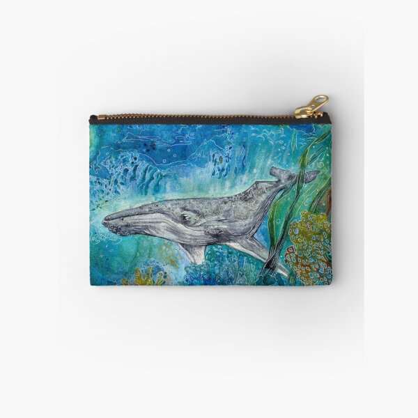 Item preview, Koholā (Humpback Whale) Watercolor Painting, Ocean Art, Marine Wildlife Print by Alessandra Jann-Jordan designed and sold by AJJARTSLLC.