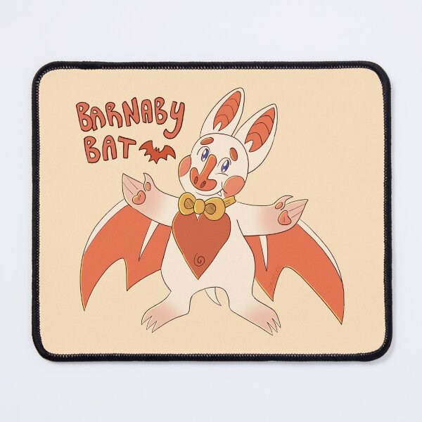 Item preview, Barnaby the Cute Honduran White Bat (w/ Text) designed and sold by skybluekitty.