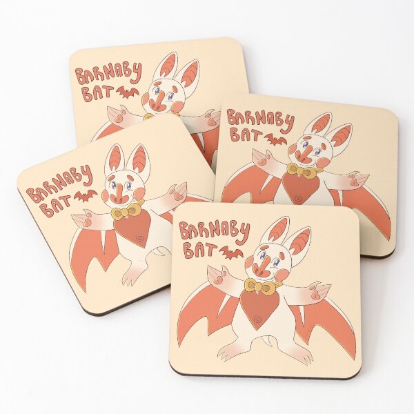 Item preview, Barnaby the Cute Honduran White Bat (w/ Text) designed and sold by skybluekitty.