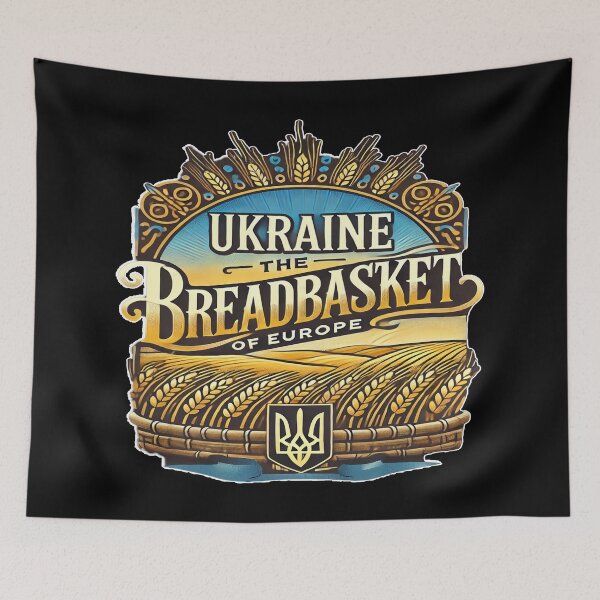 Item preview, Ukraine - The Breadbasket of Europe | Wheat & Agriculture Inspired Art designed and sold by Michael van der Hoorn.