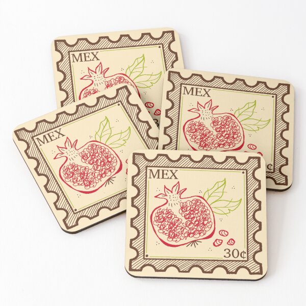 Item preview, Pomegranate Stamp designed and sold by cora-art711.