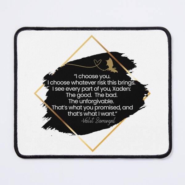 Item preview, Onyx Storm Quote - "I choose you." designed and sold by uponastar4you.