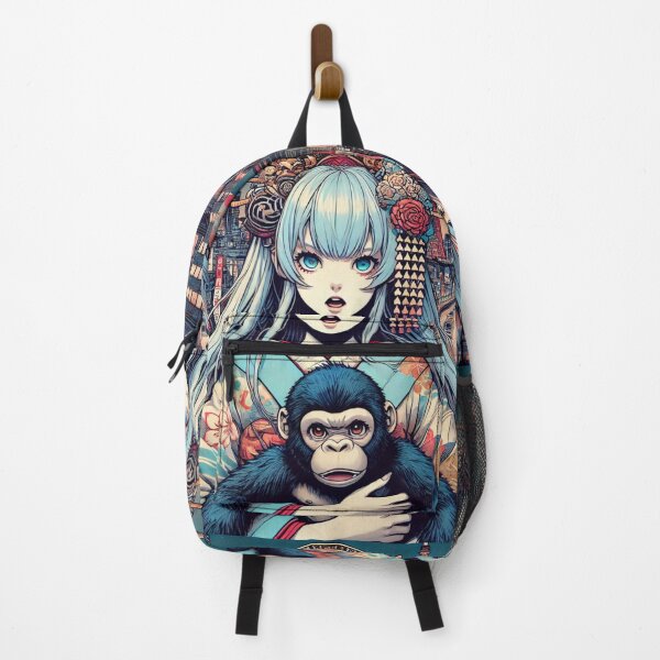 Item preview, A stuffed gorilla and a Japanese girl designed and sold by B-GORIRA.