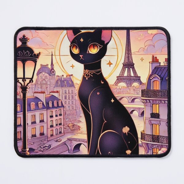 Item preview, Parisian black cat designed and sold by WhiteSeason.