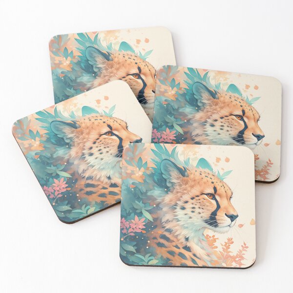 Item preview, The Majestic Cheetah in Bloom designed and sold by AshiraCreations.