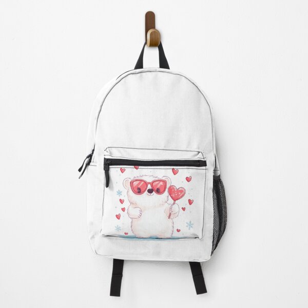 Artikelvorschau, Valentins-Kawaii-Kunst eines süßen Pandas mit Brille und Lutscher, roten Herzen entworfen und verkauft von TheRedPixels.