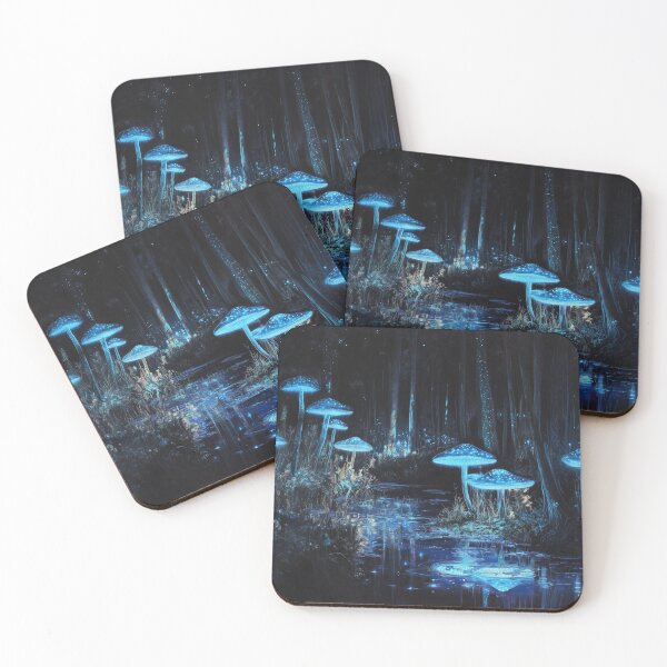 Item preview, Enchanted Glow: Mystical Bioluminescent Mushroom Sanctuary   designed and sold by chi3-jp.
