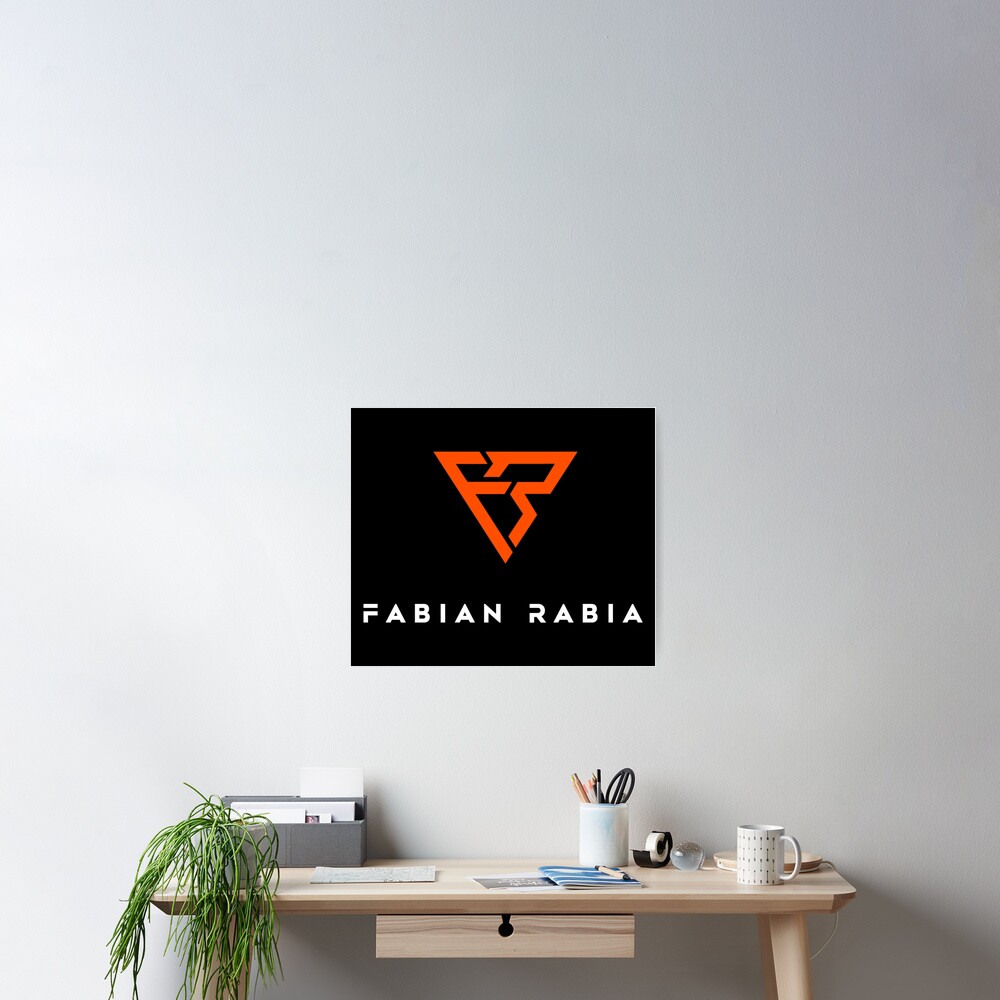 Fabian Rabia Logo Poster By Mike1mus Redbubble