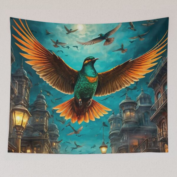 Item preview, Steampunk Town & Birds designed and sold by TheDarkWardrobe.
