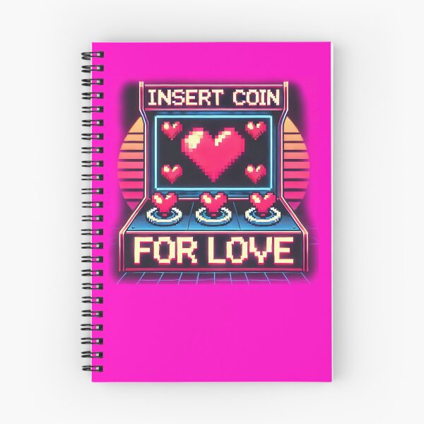 Item preview, Retro Arcade Hearts: Insert Coin, Upgrade Your Love Meter designed and sold by CoolVisionStd.