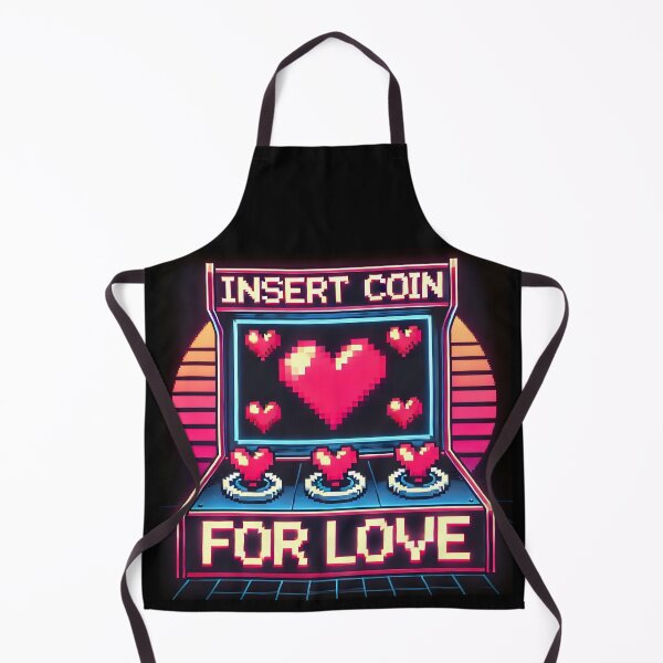 Item preview, Retro Arcade Hearts: Insert Coin, Upgrade Your Love Meter designed and sold by CoolVisionStd.