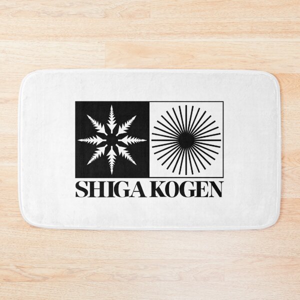 Item preview, Shiga Kogen Ski Resort - Snowflake & Sun Black, Nagano Japan | Nozawa Onsen Niseko Hakuba Snowboard Snowboarding Japow designed and sold by PawaPotto.
