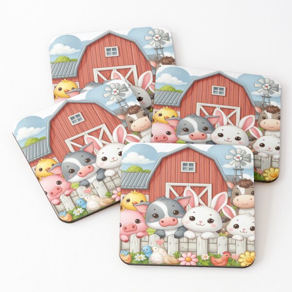 Item preview, Farmyard Friends Valentine – From All of Us to You designed and sold by PamsAIArt.