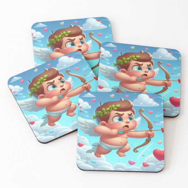 Item preview, Cupid Missed Again – Funny Valentine’s Day Design designed and sold by PamsAIArt.