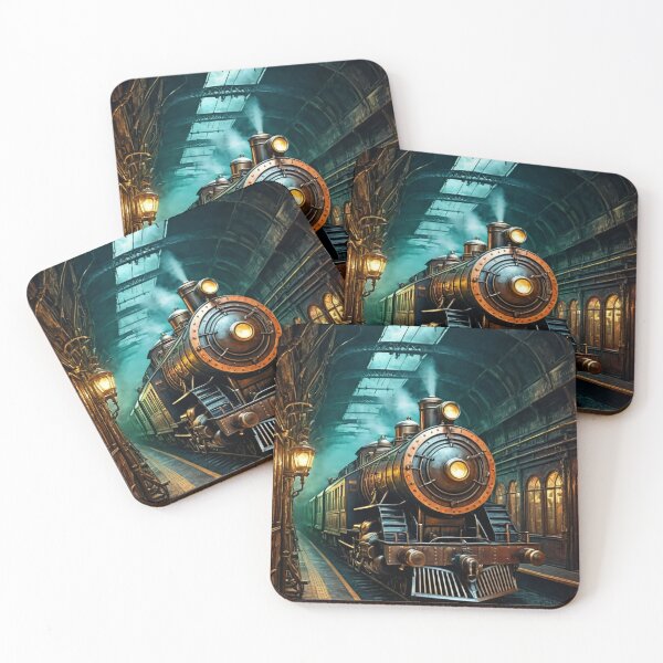 Item preview, Steampunk Railroad Train Station designed and sold by TheDarkWardrobe.