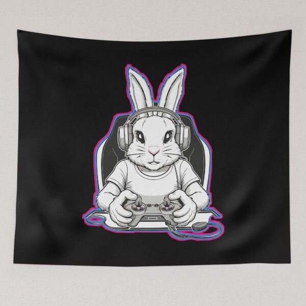 Item preview, Bunny gamer - Gaming Easter  designed and sold by Micjr.
